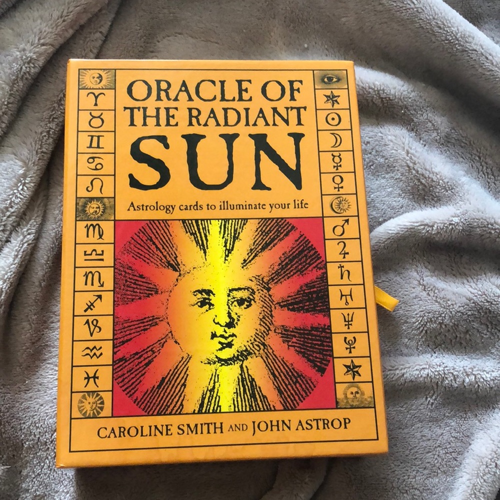Oracle of the radiant sun astrology cards (84 cards w/ illustrated guidebook)